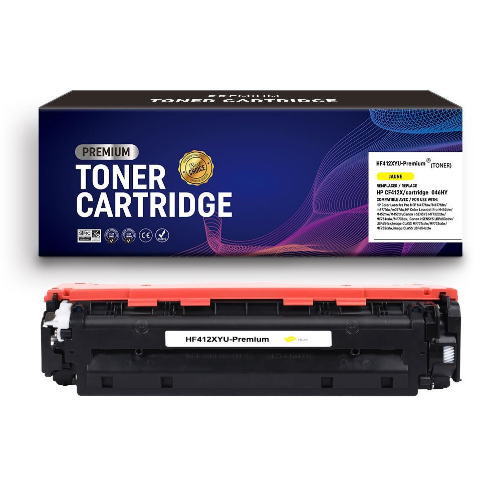 Cartouche de toner Compatible HP CF412X/Cartridge 046HY Jaune 5000pages - KERA FRANCE Cartouche de toner Compatible HP CF412X/Cartridge 046HY Jaune 5000pages - KERA FRANCE